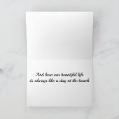 CARTE **CHAQUE JOUR AVEC VOUS EST COMME UNE JOURNÉE À LA (Intérieur)