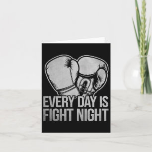 Carte Chaque Jour Est Battre Night Boxer Sports Force Gy