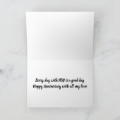 CARTE CHAQUE JOUR EST BON AVEC "VOUS" ANNIVERSAIRE (Intérieur)