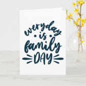 Carte Chaque jour est la fête de la famille (Fleur jaune)