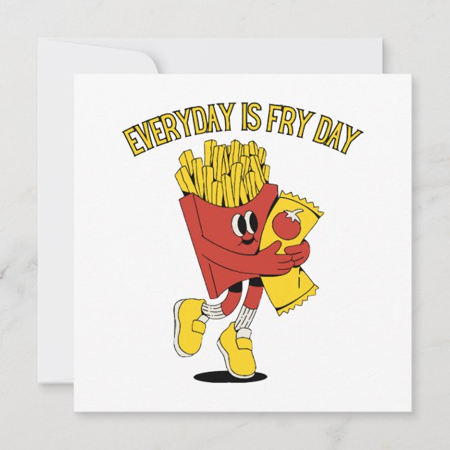 Carte Chaque Jour Est Le Jour Des Frites (Devant)