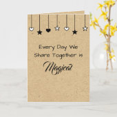 Carte Chaque jour est magique | Joyeux anniversaire (Fleur jaune)