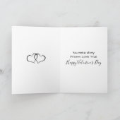 Carte Chaque jour est magique | Saint-Valentin  (Intérieur)