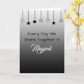 Carte Chaque jour est magique | Saint Valentin (Fleur jaune)