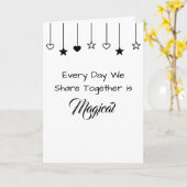 Carte Chaque jour est magique | Saint Valentin (Fleur jaune)