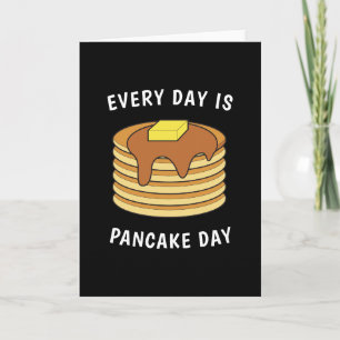 Carte Chaque Jour Est Pancake Day Sirop D'Érable Et Beur