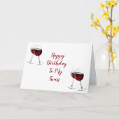 CARTE CHAQUE JOUR EST UN ANNIVERSAIRE SPÉCIAL MON **TWIN (Fleur jaune)