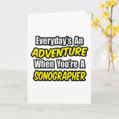 Carte Chaque jour est une aventure...Sonographe (Fleur jaune)