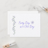 Carte Chaque jour est une nouvelle inspiration (Devant/Arrière en situation)