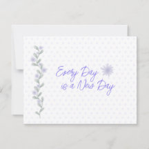 Chaque jour est une nouvelle inspiration