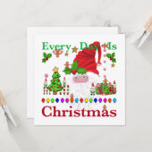 Carte Chaque jour, Noël (Devant/Arrière en situation)