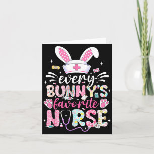 Carte Chaque Lapin Sa Nurse Préférée Mignon Lapin De Pâq