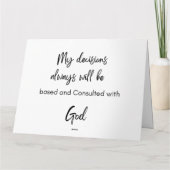 Carte Chaque minute, chaque heure est une nouvelle oppor (Dos)