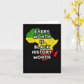 Carte Chaque mois est le mois de l'histoire des Noirs - (Fleur jaune)