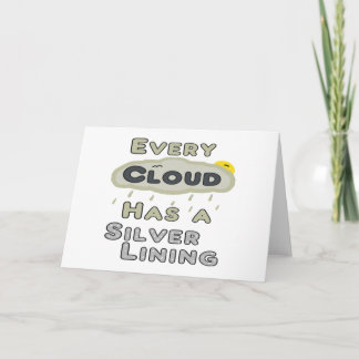 Carte Chaque Nuage A Un Doublure Argent