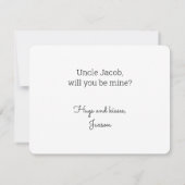 Carte Chaque Prince A Besoin D'Un Baptême Parrain (Dos)