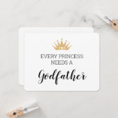 Carte Chaque Princesse A Besoin D'Un Parrain Brisant (Devant/Arrière en situation)