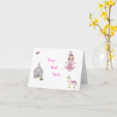 Carte Chaque princesse - coutume (Fleur jaune)