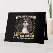 Carte Chaque Snack Que Vous Faites Drôle Cavalier King C (Devant)