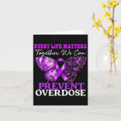 Carte Chaque vie, ça compte Empêcher la surdose (Fleur jaune)