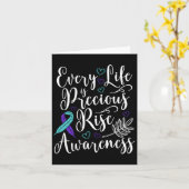 Carte Chaque Vie Est Précieuse Augmenter La Sensibilisat (Fleur jaune)