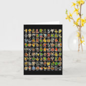 Carte Char Gen Z drôle mème 90 Brainrot italien (Fleur jaune)