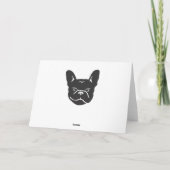 Carte CHARCOAL LEOPARD FRENCHIE (Dos)