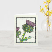 Carte Chardon (Fleur jaune)