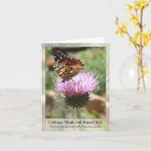 Carte Chardon de la Californie avec Madame peinte - (Fleur jaune)