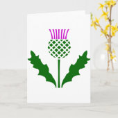 Carte Chardon écossais (Fleur jaune)