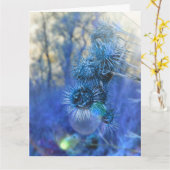 Carte Chardon en violet (Fleur jaune)