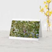 Carte Chardon et trèfle glacés, (Fleur jaune)