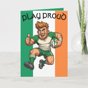 Carte Charge de rugby irlandais