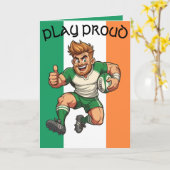 Carte Charge de rugby irlandais (Fleur jaune)