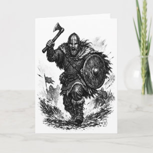 Carte Charge du guerrier Viking - Bataille d'encre