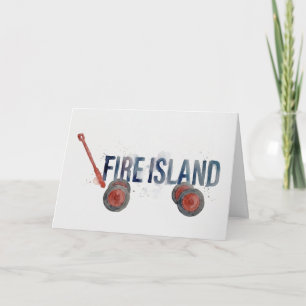 Carte Chariot de Fire Island New York été ferry bateau-t