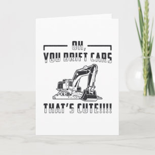 Carte Chariot d'excavateur de construction voitures de d