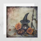 Carte Chariot Halloween vintage (8) (Devant / Derrière)