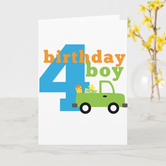 Carte Chariot pour enfant 4 (Fleur jaune)