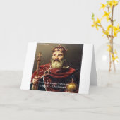 Carte Charlemagne "Langue du rire" Devis Cadeaux et Tee  (Fleur jaune)
