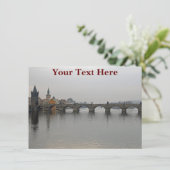 Carte Charles Bridge personnalisable, Prague (Debout devant)
