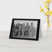 Carte Charles Lindbergh et Orville Wright 1927 (Fleur jaune)