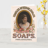 Carte Charles McKeone, Son & Co., Antique Soap Ad (Fleur jaune)