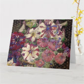 Carte Charles Rennie Mackintosh - Pétunias (Fleur jaune)