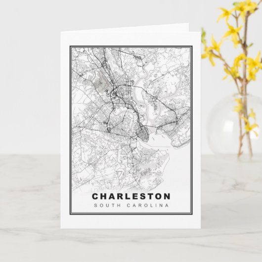 Carte Charleston (Fleur jaune)