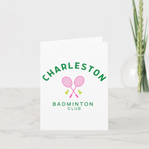 Carte Charleston South Carolina Tennis Badminton Club