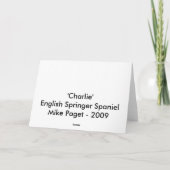 Carte Charlie Le Springer ! (Dos)