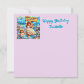 Carte CHARLOTTE ~ Joyeux anniversaire ~ Anniversaire fil (Dos)