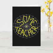 Carte Charlotte's Some Teacher Spider Web  (Fleur jaune)