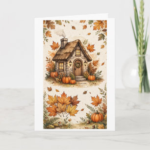 Carte Charmant cottage automnal